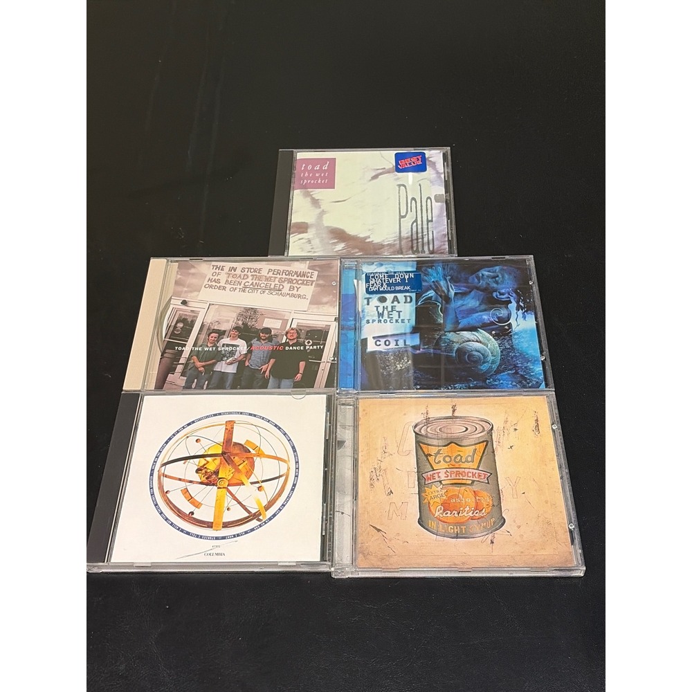 Toad the Wet Sprocket 5 CD Lot Pale Fear Coil Light Syrup Acoustic Dance Party